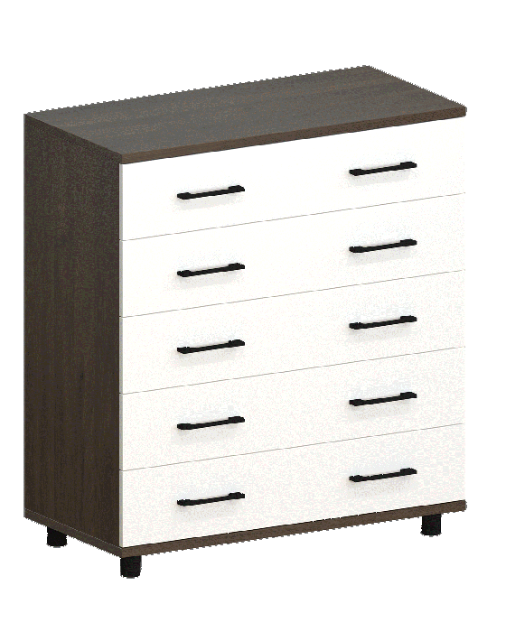Комоды, Модульная система Грейс Комод КМ-5021  Гикори Джексон Темный