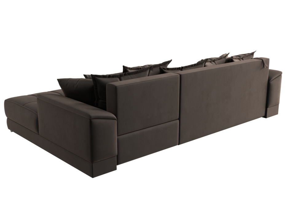 Диваны угловые в гостиную, Угловой диван НордСтар правый угол, велюр