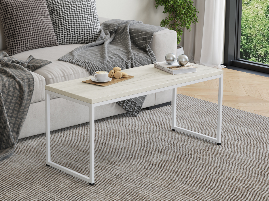 Журнальные столики, Журнальный стол Айсберг Лофт 02 белый