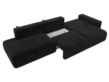 Диван прямой Лига-036 Модерн Лонг подлокотник справа, велюр