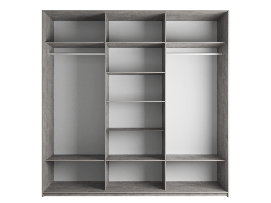 Шкафы-купе 3-х дверные, Шкаф-купе Эста 3-х дверный ДСП/Стекла пудра/Доводчик 300х66х240