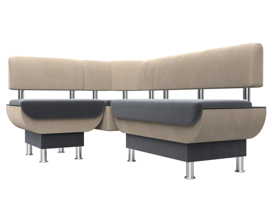 Кухонные уголки, Кухонный угловой диван Альфа левый угол, велюр