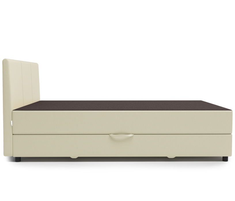 Мягкая кровать, Кровать тахта Классика 160 с подъемным механизмом, рогожка / экокожа