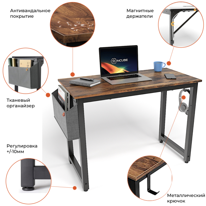 Прямые компьютерные столы, Стол офисный D004.100