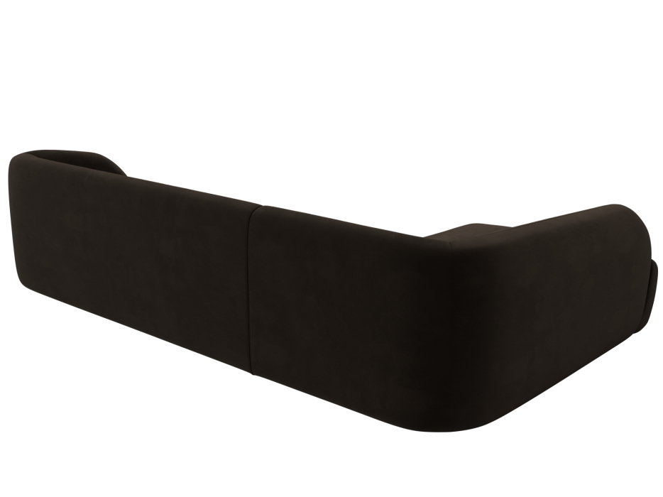 Диваны угловые в гостиную, Диван угловой Лига-041 левый угол, микровельвет