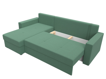 Диван угловой Верона Лайт левый угол, рогожка Амур