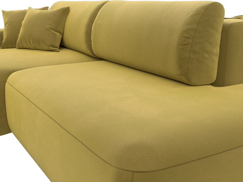 Диваны угловые в гостиную, Диван угловой Лига-036 Модерн левый угол, микровельвет