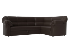 Диваны угловые в гостиную, Диван угловой Карнелла правый угол, экокожа