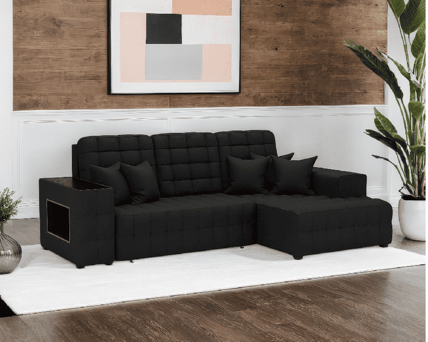 Диваны угловые в гостиную, Диван Мадрид Правый угол (Велюр)