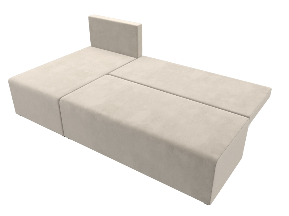 Диваны угловые в гостиную, Угловой диван Поло левый угол, микровельвет