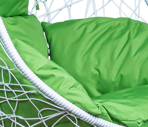 Подвесное кресло Leset Саона, каркас Белый, подушка Зеленое яблоко