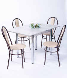 Обеденная группа 80 Хром/венские