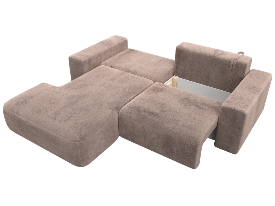 Диваны угловые в гостиную, Диван угловой Лига-036 НПБ Классик левый угол, велюр TOWER