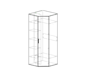 Шкаф угловой Бруно