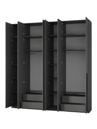 Шкаф распашной 6-ти дверный с антресолью София 2600х2400х520 мм