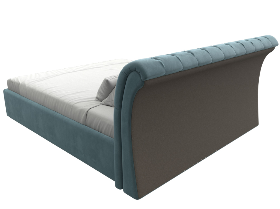 Мягкая кровать, Кровать интерьерная Сицилия 180, велюр