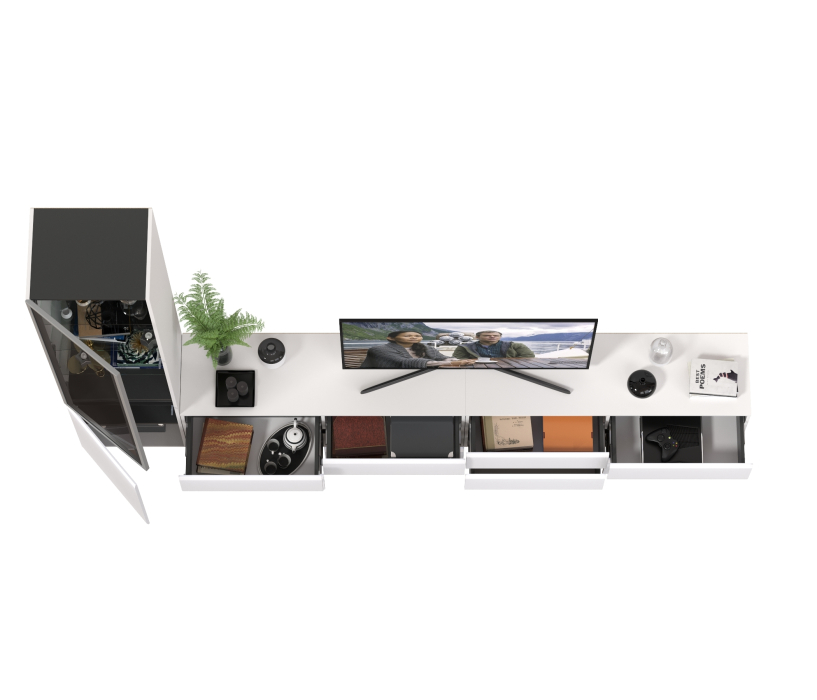 Стенки для гостиной, Стенка в гостиную модульная Сидней № 129