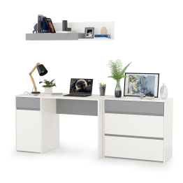 Стол компьютерный с верхней полкой и комодом Торонто