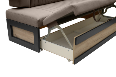 Прямой кухонный диван Парус 188 Дуб крафт серый