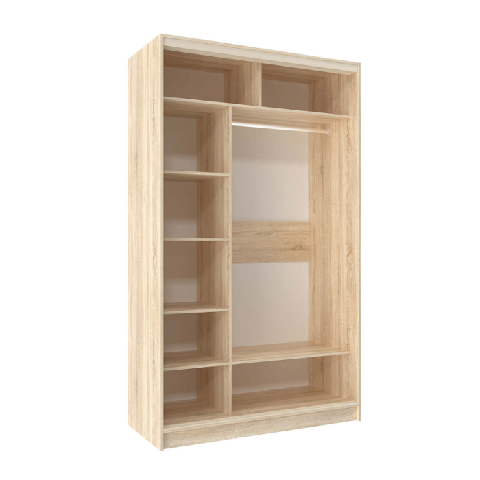 Шкафы-купе 2-х дверные, Шкаф-купе 2-дв  Домашний 1350 лдсп/лдсп  (в2295*ш1350*г595)