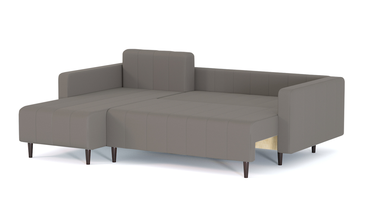 Диваны угловые в гостиную, Диван-кровать угловой Мартиника пантограф, велюр