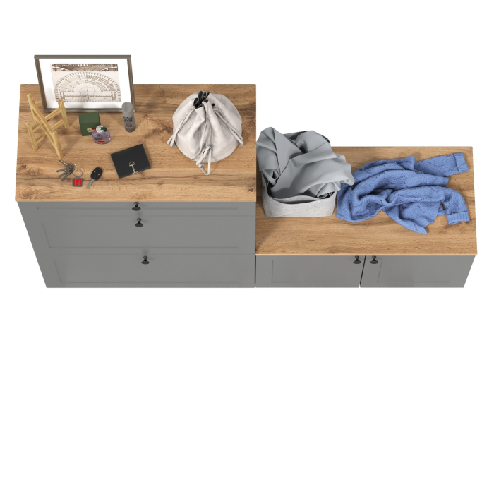 Прихожие, Тумба для обуви с тумбой две дверки Остин