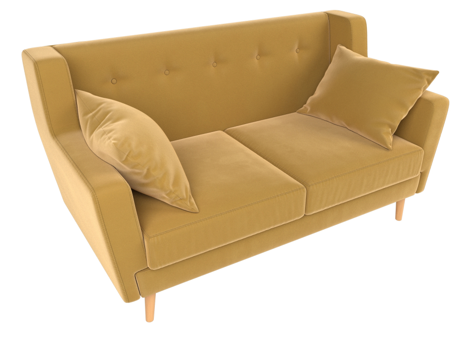 Диваны прямые кухонные, Прямой диван Брайтон 2, микровельвет