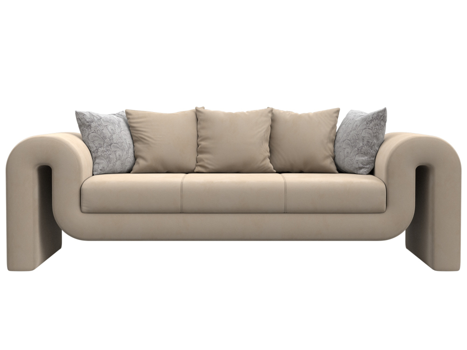 Диваны прямые кухонные, Диван прямой Волна, велюр