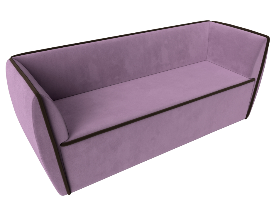 Дизайнерские диваны для гостиной, Прямой диван Бергамо 3-х местный, микровельвет