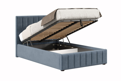 Кровать Верона 1200 с подъёмным механизмом, велюр