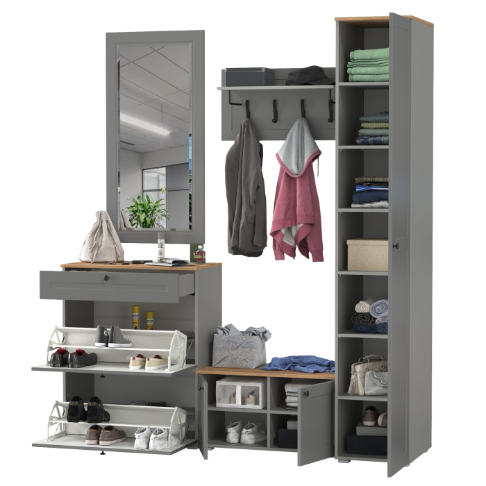 Прихожие, Набор мебели в прихожую Остин № 45