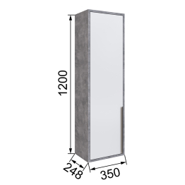 Шкаф навесной закрытый Малави МШ3