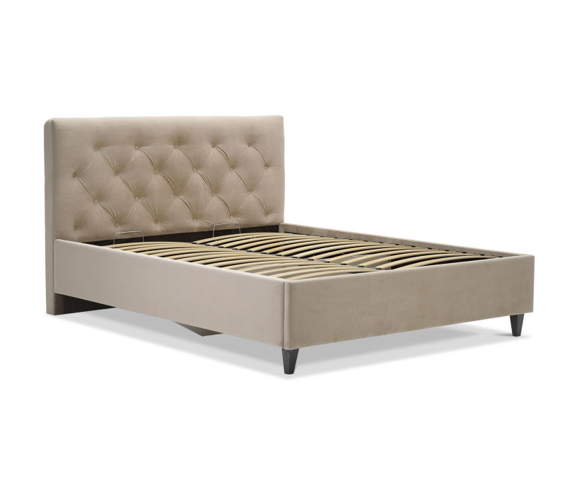 Мягкая кровать, Двуспальная кровать СЕЛИНА 180х200, с подъемным механизмом, велюр