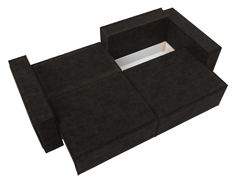 Диваны кровати со спальным местом, Диван прямой Куба, велюр BRUT