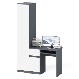 Стол компьютерный МС-1 левый с пеналом Мори 400