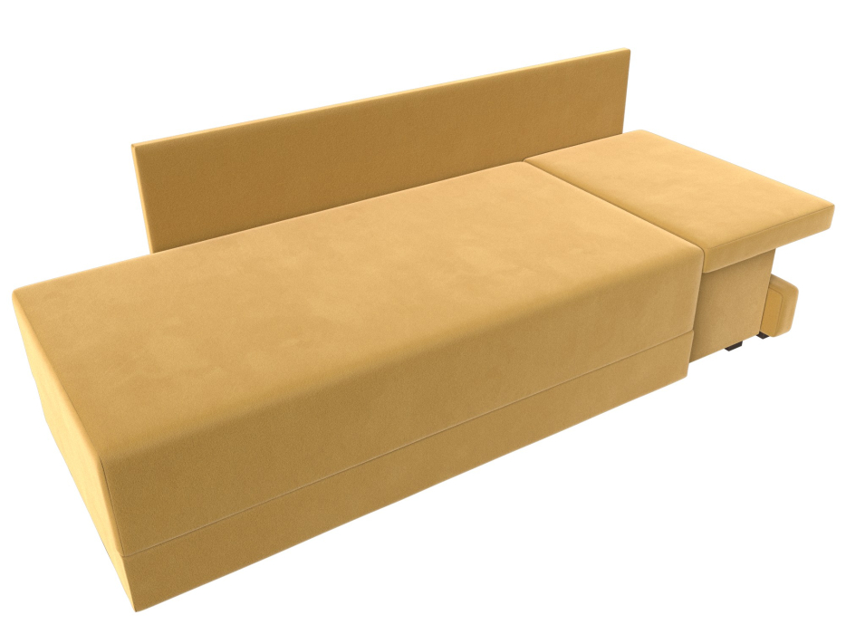 Кушетка диван, Кушетка Никас правая, микровельвет