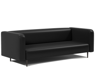 Диван офисный 3-х местный Акцент, экокожа