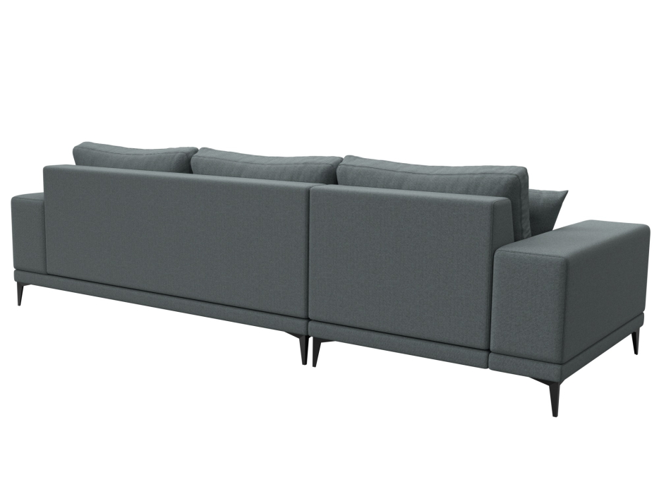 Диваны угловые в гостиную, Диван угловой Льюес левый, рогожка Амур