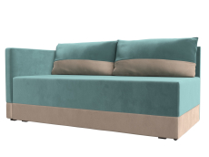 Кушетка диван, Кушетка Никас левая, велюр