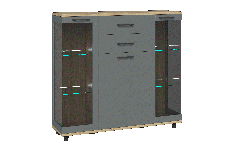 Комоды, Модульная система Грейс Тумба ТБ-5000  Гикори Джексон Светлый