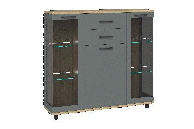 Модульная система Грейс Тумба ТБ-5000  Гикори Джексон Светлый