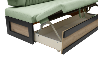 Прямой кухонный диван Парус 188 Дуб крафт серый