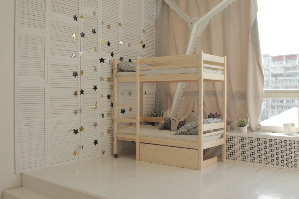 Для подростков, Детская двухъярусная кровать Дональд 90х200