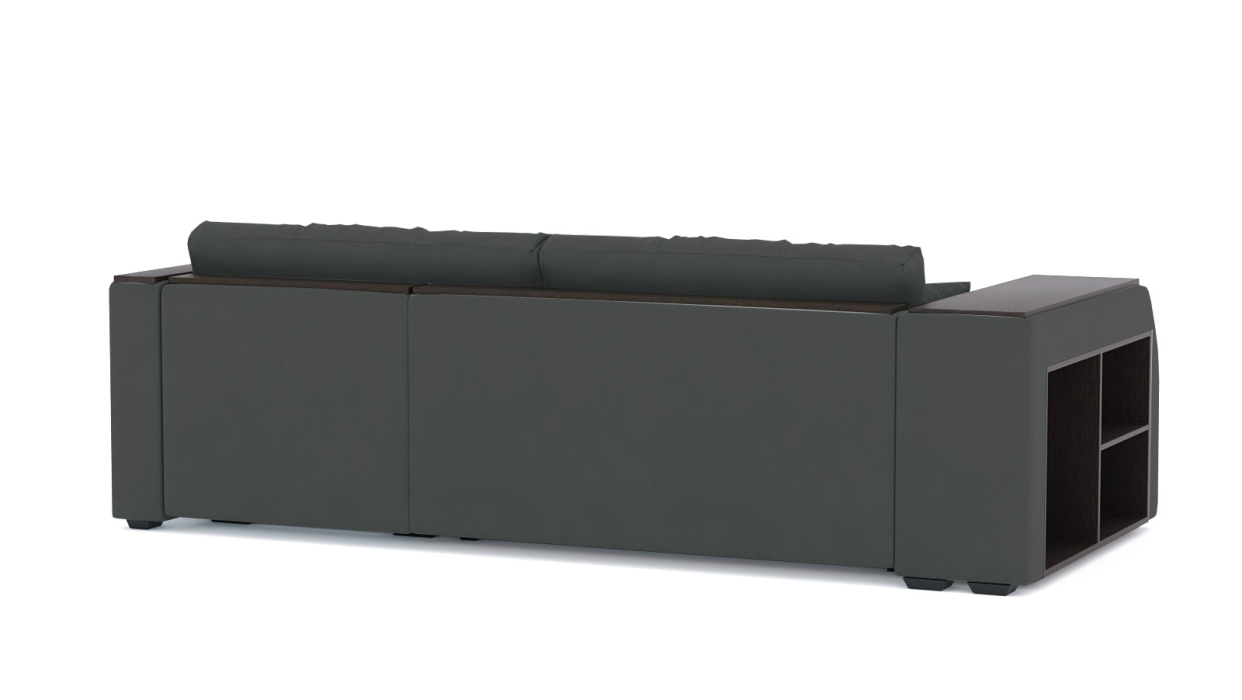 Диваны угловые в гостиную, Диван-кровать угловой Брюссель дельфин, велюр