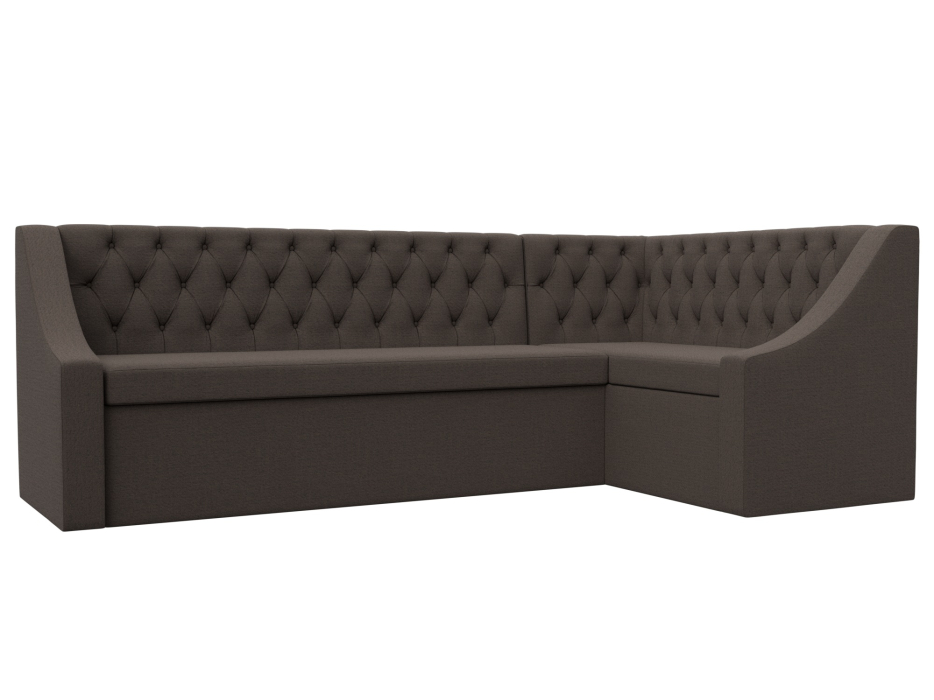 Диваны угловые кухонные, Диван кухонный угловой Мерлин правый угол, рогожка Амур