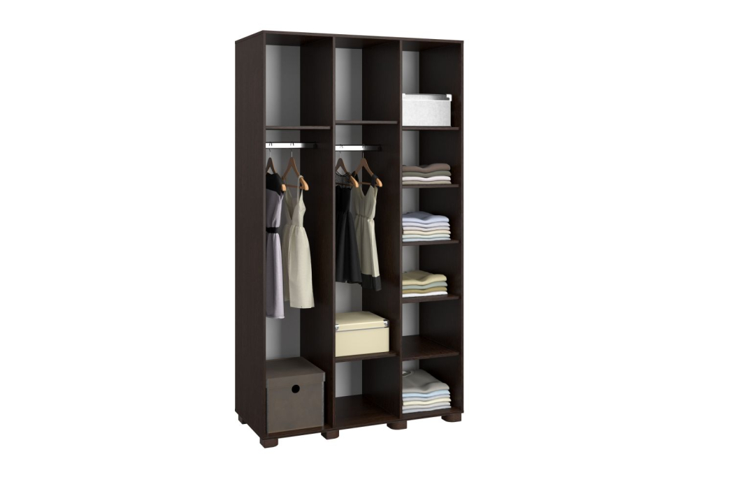 Шкафы распашные, Шкаф «Монблан» МБ-24К с зеркалом