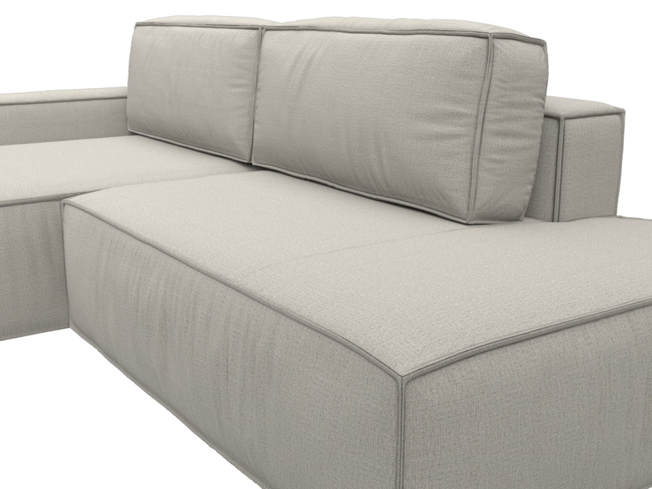 Диваны угловые в гостиную, Диван угловой Прага Модерн левый угол, рогожка Амур