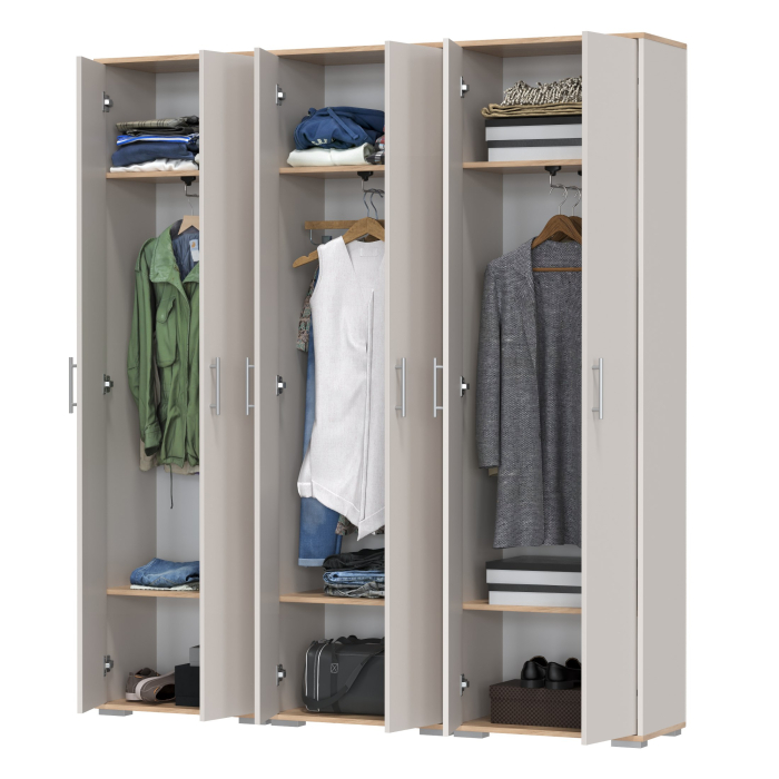 Для одежды, Три шкафа для одежды Домино 2-3430