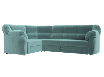 Диван угловой Карнелла левый угол, велюр