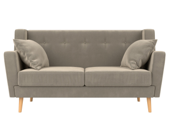 Прямой диван Брайтон 2, микровельвет